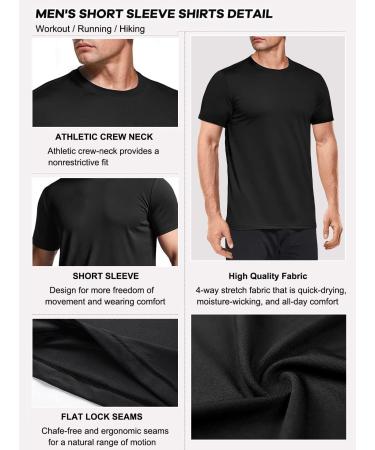 Buy Boyzn 3 Pack Men's Sport T-Shirts - Quick-Drying Breathable & Functional Running Shirts - XL Black/Marine/Army Green for Fitness & Bodybuilding - Buy Online on GoSupps.com