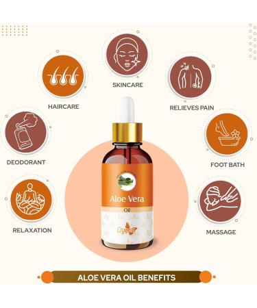 Crysalis Aloe Vera(Aloe Barbadensis Miller) Oil|100% Pure & Natural Undiluted Essential Oil Organic Standard For Skin & Hair Care|Provides Moisturisation& Skin & Hair (30ML) - Buy Online on GoSupps.com