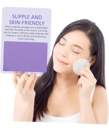 POPETPOP 5 Sets puff cosmetic makeup foundation puffs beauty puffs loose puffs makeup foundation sponges puffs for mineral Miss purple Hydrophilic non-latex loose powder puff - Buy Online on GoSupps.com