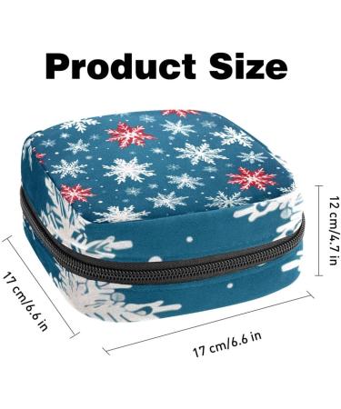 Muooum Christmas Snowflake Menstrual Pouch | Zipper Pocket for Tampons & Bandages | Women's Bag - 1 Count - Buy Online on GoSupps.com