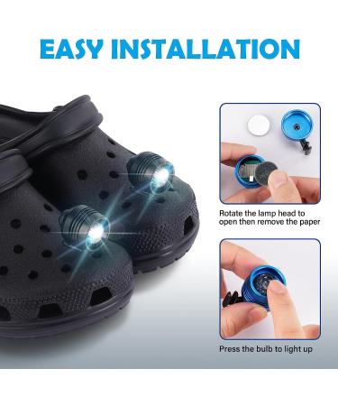 Croc Lights Black - Set of 2 | Shoe Accessories for Style and Safety - Buy Online on GoSupps.com