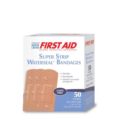 17966 Waterseal Adhesive Strips Sterile Tan 1" Width 3" Length Pack of 1200