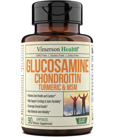 Vimerson Health Glucosamine with Chondroitin Turmeric MSM Properties- 90 Capsules