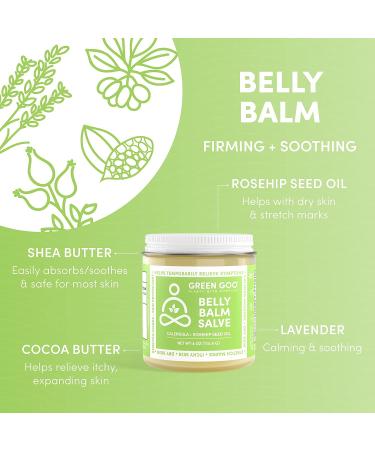 Green Goo Natural Pregnancy Stretch Mark Cream - Belly Balm for Stretch Mark Removal (4 oz) - Buy Online on GoSupps.com