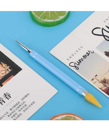 Dual Ended Nail Dotting Wax Pencil - Manicure Art Tool for DIY Decoration | Nail Art Dotting Pen & Tweezers - Perfect for Hair Removal - Buy Online on GoSupps.com