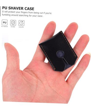 Minkissy 3-Pack Razor Travel Bags - Clear Carrier for Safety Razors Leather Sleeve PU Storage 6x4cm - Buy Online on GoSupps.com