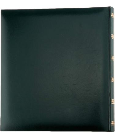 Walther Design MX-101-A Green Artificial Leather Album with Gold Embossing | 11.4 x 12.5 inch | 100 White Pages | Stylish Durable Photo Book - Buy Online on GoSupps.com