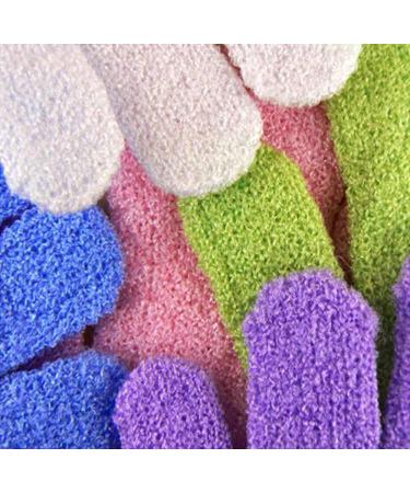 Exfoliating Shower Gloves 5PCS - Dead Skin Remover for Body Spa, Bathing Accessories for Men, Women, and Children - Multicolor - Buy Online on GoSupps.com