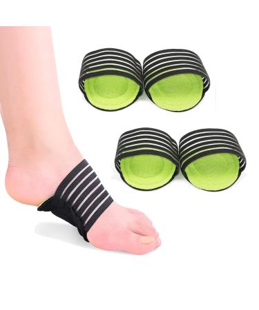 Arch Support 2 Pairs of Foot Pads to Relieve Foot Pain and Pain Suitable for Running Exercising Exercising or Wearing All Day at Work or Home