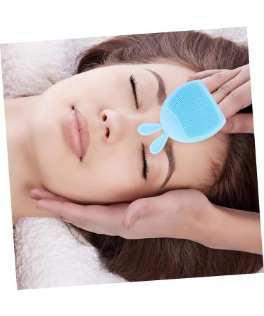 FOMIYES 32 Pcs Rabbit Ears Facial Brush Silicone Face Scrubbers Facial Cleansing Face Cleanser for Women Silicone Face Cleanser Exfoliator Brush Washing Machine Silica Gel Handheld Miss Light Bluex8pcs 7.5x7.5cmx8pcs - Buy Online on GoSupps.com