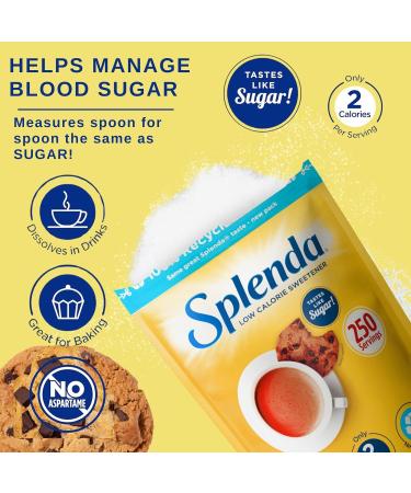 Sweetener Multipack with Splenda Granulated Low Calorie Sweetener 125g Pack of 2 - Buy Online on GoSupps.com