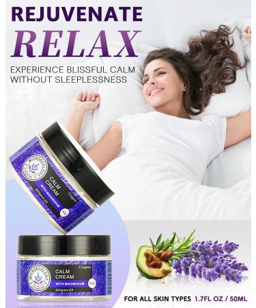 2025 Updated Magnesium Cream for Sleep: Nighttime Magnesium Lotion for Pain & Leg Cramps, Muscle Relaxation, Calm, Deep Hydration, Skin Care for Kid, Men, Women (Lavender) 4 Fl Oz (Pack of 1) - Buy Online on GoSupps.com
