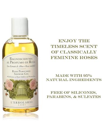 L'Erbolario Rosa Perfumed Shower Gel 8.4 oz - Unisex - Buy Online on GoSupps.com