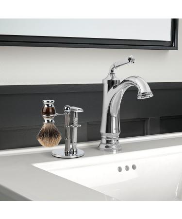 Linkidea Razor Holder Stand Stainless Steel Shaving Brush Holder with Non-Slip Base Creative Bamboo Shape Safety Shaver Kit Organizer for Shower Room Bathroom (Grey) - Buy Online on GoSupps.com