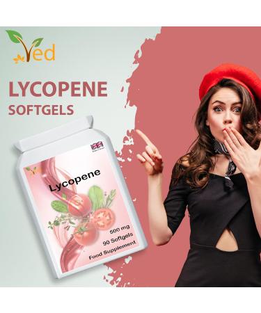Ved Lycopene Supplement 500mg - 90 Softgel Capsules for Overall Health Support - Buy Online on GoSupps.com