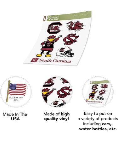 University of South Carolina Sticker Gamecocks USC Cocky Stickers Vinyl Decals Laptop Water Bottle Car Scrapbook T2 (Type 2) - Buy Online on GoSupps.com