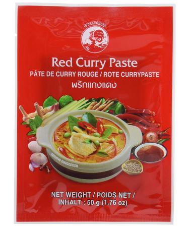 Pack of 12 COCK brand red curry paste [12x 50g] red curry paste