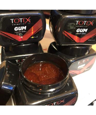Totex Hair Styling Gum Gel - Ultra Strong Edge Control Red Hair Gel 250ml | International Shipping Available - Buy Online on GoSupps.com