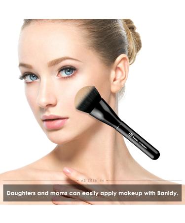 Premium Foundation Brush Set | Liquid Makeup & Blush Applicators | Angled Brushes for Flawless Contour & Setting Powder - Buy Online on GoSupps.com