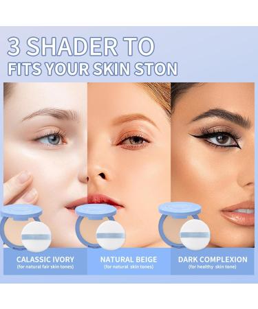 1 Piece Makeup Powder Face Powder Compact Magic Minerals Face Powder Collection Pressed Powder Translucent foundation powder full coverage Under Eye Setting Powder - Buy Online on GoSupps.com