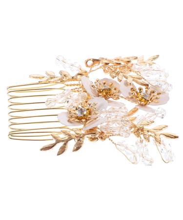 Angoily Hair Accessories Decorative Hair Comb Hair Combs for Women Decorative Hair Combs for Wedding Fairy Jewelry for Women Wedding Hair Clip Decorate Bride Wedding Dress Rhinestones