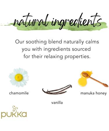 Pukka Chamomile Vanilla & Manuka Honey 20 Herbal Tea Sachets 32g - Buy Online on GoSupps.com