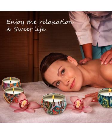 Buy Scented Candles Gift Set - Natural Soy Wax Travel Tin Candles for Women | 16 Pack Essential Oils for Stress Relief & Aromatherapy - Buy Online on GoSupps.com