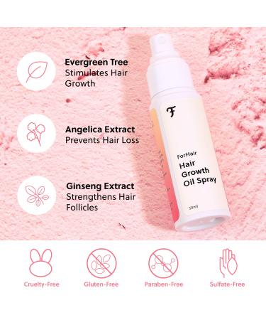 ForChics ForHair Hair Growth Oil Spray - Vegan Hair Growth Treatment for Men & Women - Buy Online on GoSupps.com