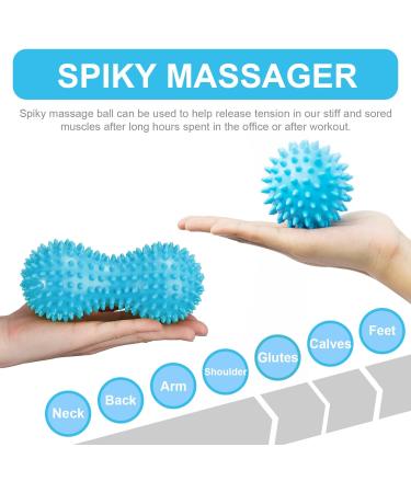MURLIEN Massage Roller Set & Massage Ball - Blue | Enhance Recovery & Relaxation | Shop Internationally - Buy Online on GoSupps.com