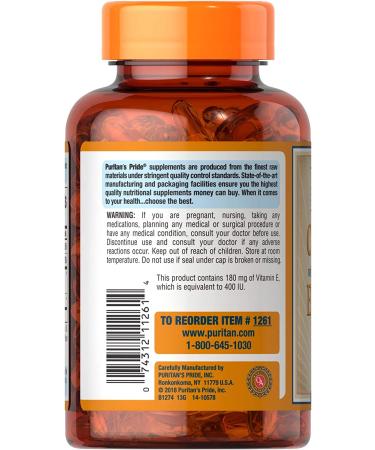 Puritans Pride Vitamin C & E with Rose Hips - Immune & Antioxidant Support - 100 Softgels - Buy Online on GoSupps.com