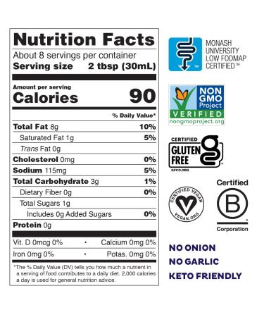 Fody Foods Vegan Salad Dressing Pack | Low FODMAP Certified | Gut Friendly | IBS Friendly Kitchen Staple | Gluten Free Lactose Free Non GMO | 4 Bottles 8oz - Buy Online on GoSupps.com