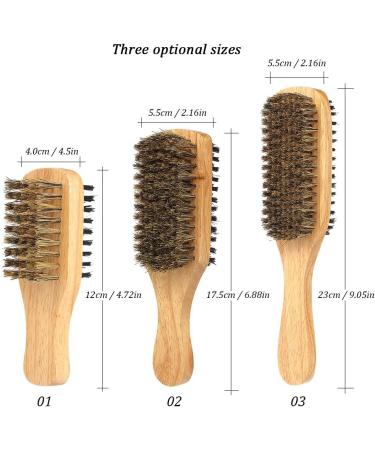 Double-Sided Men's Beard Brush with Solid Wood Handle - Facial Hair and Mustache Grooming Comb - Buy Online on GoSupps.com