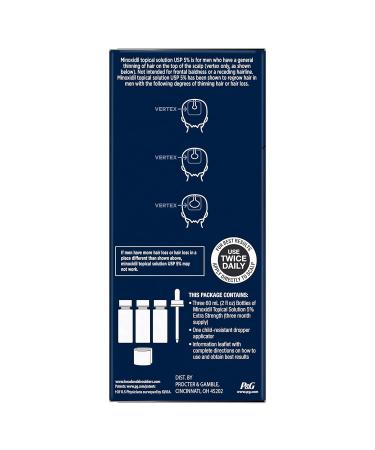 Head & Shoulders Scalp X Minoxidil for Men - Pack of 3 - 2 Fl Oz. - Buy Online on GoSupps.com
