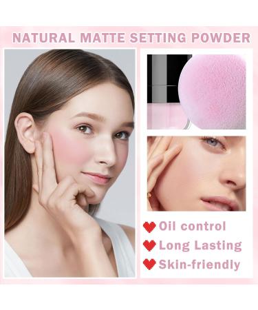 CAHIUYOA Loose Setting Powder - Lightweight Oil Control Makeup with Soft Puff | Matte Smooth Finish 04 Natural Color - Buy Online on GoSupps.com
