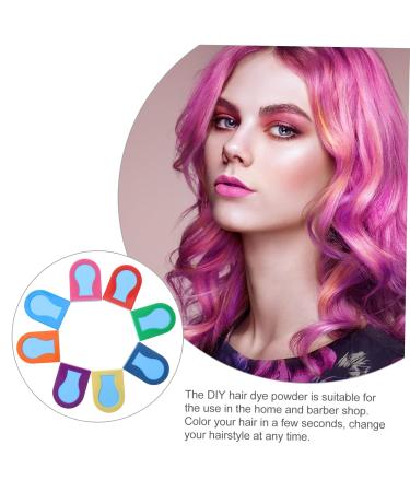 FRCOLOR 8pcs Temporary Hair Dye Powder - Bright Hair Chalk for Kids | Washable Coloring Accessory - Buy Online on GoSupps.com