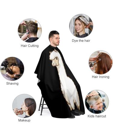 Cute Alpaca Hair Cutting Cape Apron | Professional Salon Barber Hairdressing with Snap Closure - Ideal for Stylists - Buy Online on GoSupps.com
