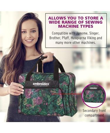 Floral Sewing Machine Carrying Case - Universal Tote Bag for Easy Transport - Buy Online on GoSupps.com