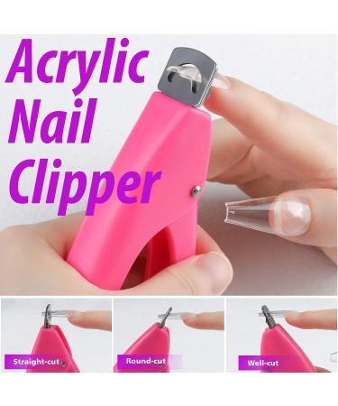 Teenitor 600pcs Clear Coffin Nail Tips Set with Glue, Clipper, Stickers - Long Ballerina False Nails Kit - Buy Online on GoSupps.com