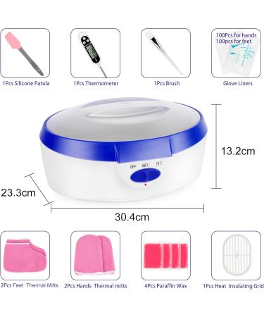 Forever Speed Paraffin Wax Bath for Hands & Feet - 265W Electric Paraffin Baths with Wax Set - Blue | International Shipping Available - Buy Online on GoSupps.com