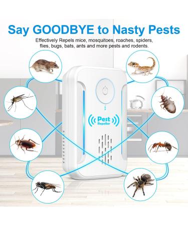 2023 Upgraded Ultrasonic Pest Repeller 6 Pack - Indoor Bug Control for Insects, Roaches, Mice, Spiders, Mosquitoes - Plug In Electronic Repellent for Home, Garage, Warehouse, Office, Hotel - Buy Online on GoSupps.com