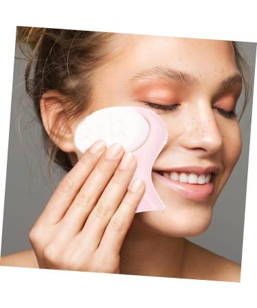 POPETPOP Double-sided Silicone Facial Cleansing Brush Manual Facial Scrubber Facial Wash Brush Cleaning Brush Facial Tools Facial Exfoliator Face Man-made Fiber Plastic Beauty Tools - Buy Online on GoSupps.com