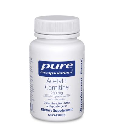 Pure Encapsulations Acetyl-l-Carnitine 250 mg | Memory Supplement for Brain  Focus  and Calmness* | 60 Capsules - Buy Online on GoSupps.com