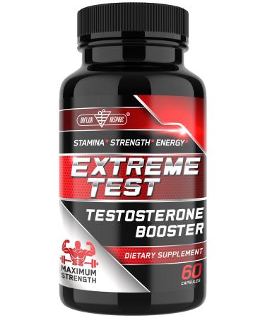 Testosterone Booster for Men - Test Booster for Stamina, Endurance & Strength - 60 Capsules