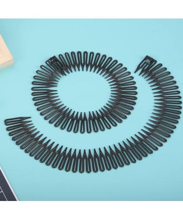HOYOEY 6 Pieces Full Circular Stretch Flexible Comb Plastic Circle Comb Zigzag Headband Flexi Combs - Buy Online on GoSupps.com