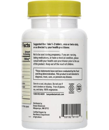 Banyan Botanicals Lung Formula Organic Herbal Tablet - Licorice & Tulsi - 90 Tablets for Healthy Breathing & Lung Health - Buy Online on GoSupps.com