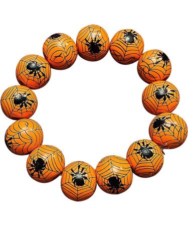 VSILAY LIANXUE Halloween Wood Pearl Bracelet - Fashionable Wrist Jewelry for Women & Girls | Perfect for Horror Parties with Pumpkin & Spider Web Design - Buy Online on GoSupps.com