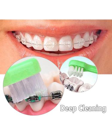 Orthodontic Toothbrush Set - Small Head End Tuft & Compact Interspace Brush for Braces - 4 Pieces for Detailed Teeth Cleaning - Buy Online on GoSupps.com
