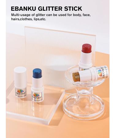  EBANKU EBANKU Glitter for Body and Face - Glitter Gel for Face Body Hair Eyes Lips Glitter Face Paint - Mermaid Accent - Buy Online on GoSupps.com