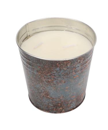 Septpenta Bucket Candle Citronella Candle Outdoor Indoor 3 Wick Bucket Candle Lemongrass Soy Wax Candle for Patio Dining Gardening Picnics Camping Family Gatherings