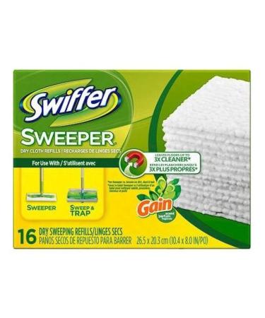 Swiffer Sweeper Gain Original Scent Dry Sweeping Cloths Refills 16 Sheets